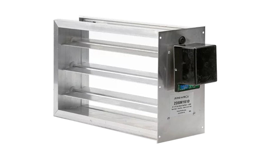 Modulating Stack Damper ZDSM – 24V (3-wire) Modulating Side Mount Damper (By-pass) – ZONEFIRST